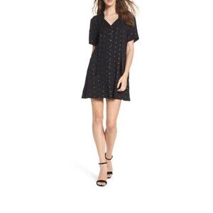 NWT Knot Sisters Size Small Party Prep Shirtdress - Black MSRP $129